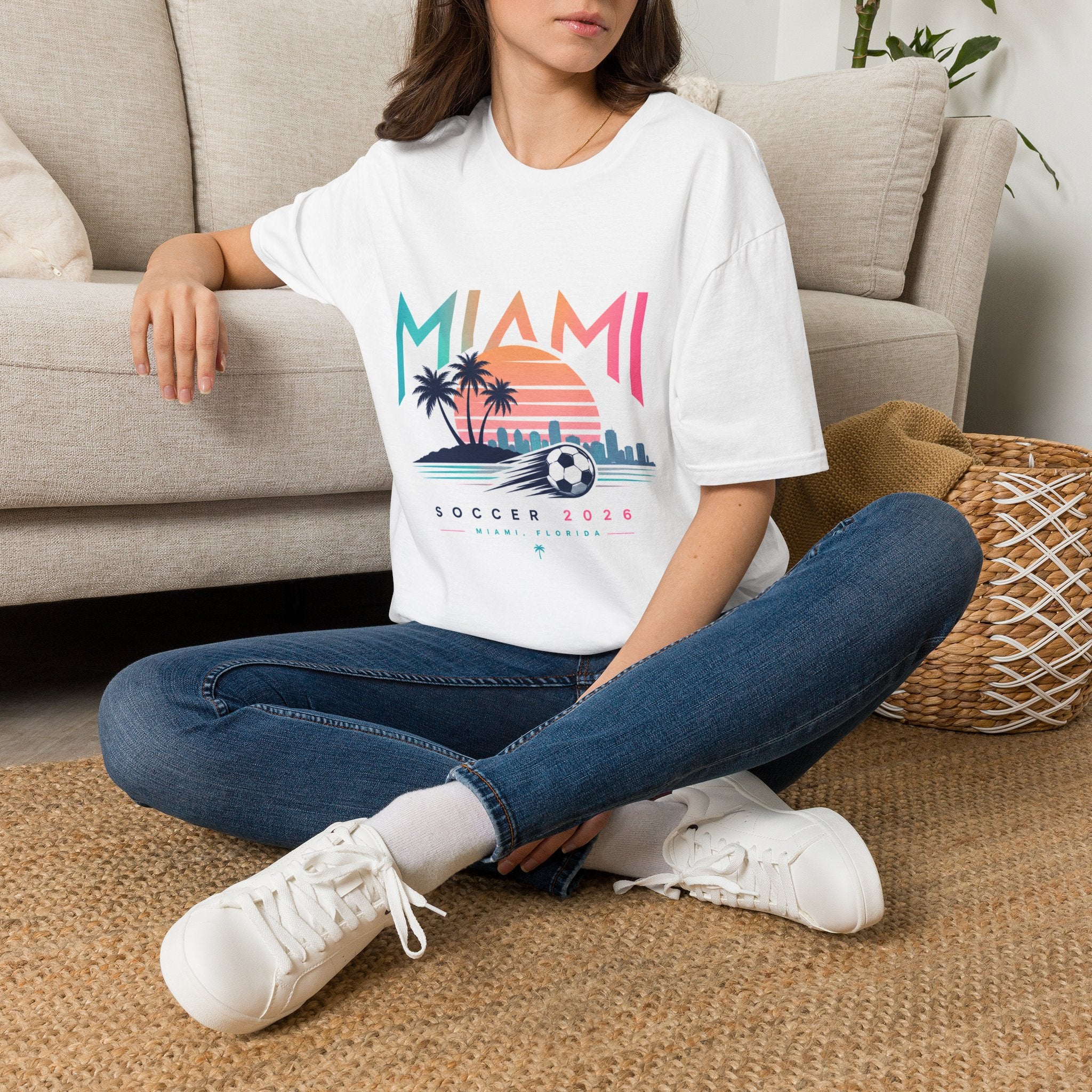 Unisex World Cup Soccer T-Shirt — Miami Design