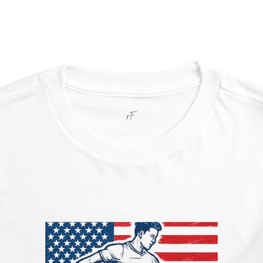 Toddler Soccer Tee — USA Flag World Cup 2026