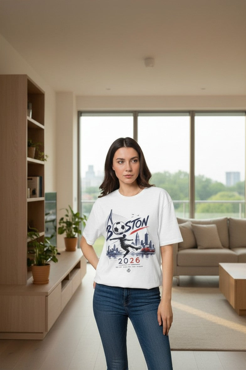 Bostonians Unisex World Cup Soccer T-Shirt — Boston Design