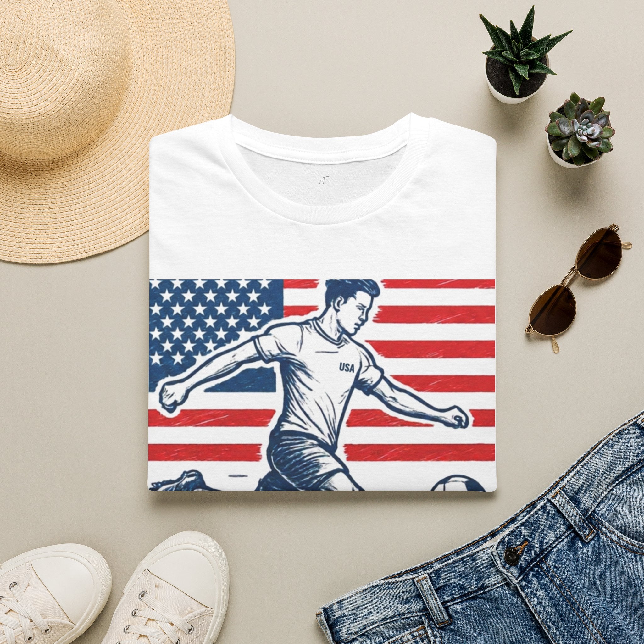 Unisex World Cup Soccer T-Shirt — USA Design