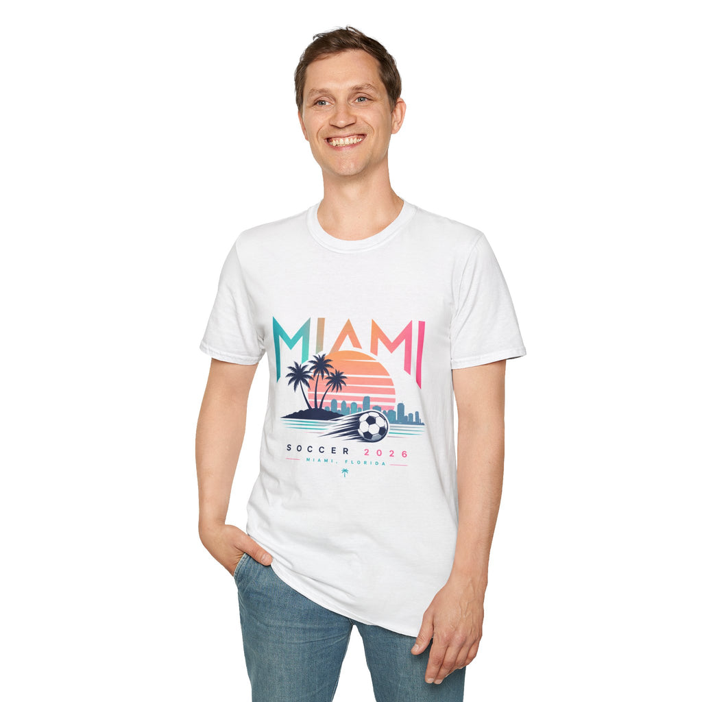 Unisex World Cup Soccer T-Shirt — Miami Design