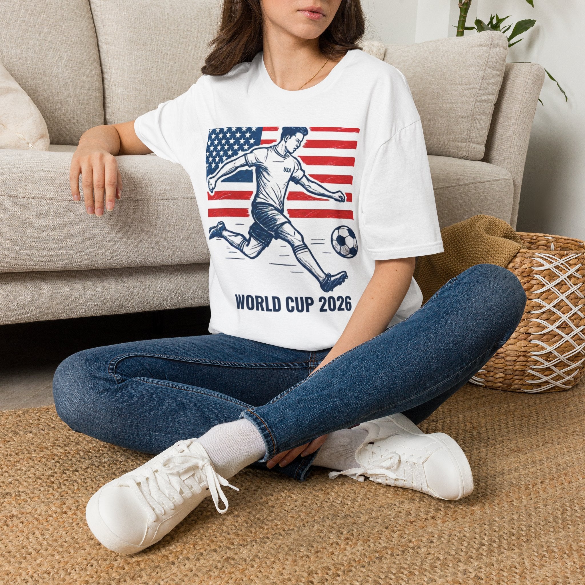Unisex World Cup Soccer T-Shirt — USA Design